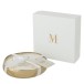 Vela perfumada redonda em castiçal dourado 12,5 x 12,5 x 3,5 cm Vela perfumada redonda em castiçal dourado 12,5 x 12,5 x 3,5 cm