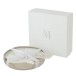 Vela perfumada em recipiente de vidro prateado 31x31x10 cm Vela perfumada em recipiente de vidro prateado 31x31x10 cm