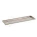 Plateau rectangulaire avec bords bijoux en métal argent L42cm Plateau rectangulaire avec bords bijoux en métal argent L42cm