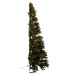 Meia árvore de Natal artificial com LED em plástico verde 150 x 150 x 225 cm Meia árvore de Natal artificial com LED em plástico verde 150 x 150 x 225 cm