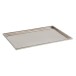 Plateau rectangulaire avec bords bijoux en métal argent L45cm Plateau rectangulaire avec bords bijoux en métal argent L45cm