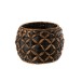 Panier boule en jacynthe d'eau noir 32.5x32.5x22.5 cm