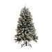 Sapin de Noël artificiel enneigé en plastique vert 80x80x154 cm