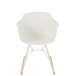 Chaise à bascule en plastique blanc 69x56.5x79 cm