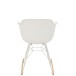 Chaise à bascule en plastique blanc 69x56.5x79 cm