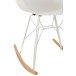 Chaise à bascule en plastique blanc 69x56.5x79 cm