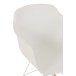 Chaise à bascule en plastique blanc 69x56.5x79 cm