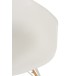 Chaise à bascule en plastique blanc 69x56.5x79 cm