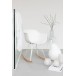 Chaise à bascule en plastique blanc 69x56.5x79 cm