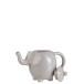 CAJA TETERA + 4 TAZAS ELEFANTE CERAMICA GRIS
