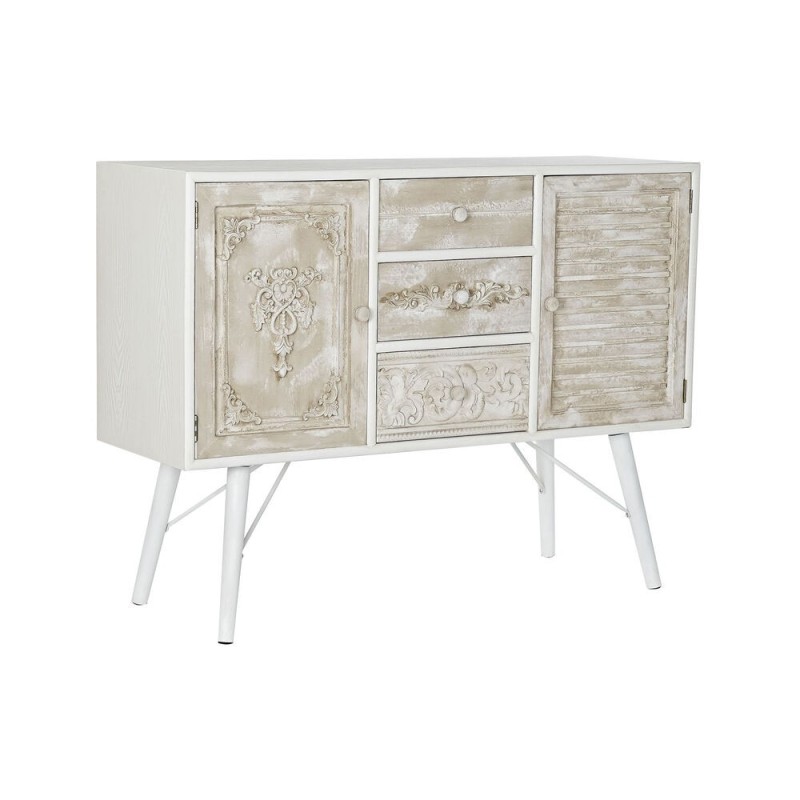 Buffet Thyann Blanc Sapin Beige MDF (107 x 36 x 81 cm)