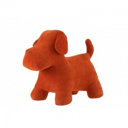 Cale porte chien en velours orange 60x44x29 cm