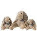 PERRO BUFANDA SENTANDO PELUCHE MARRON CLARO LARGE