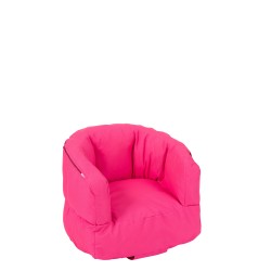 fauteuil enfant bas poly rose