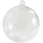 Lot 300 boules de Noël à remplir en plastique transparent Lot 300 boules de Noël à remplir en plastique transparent