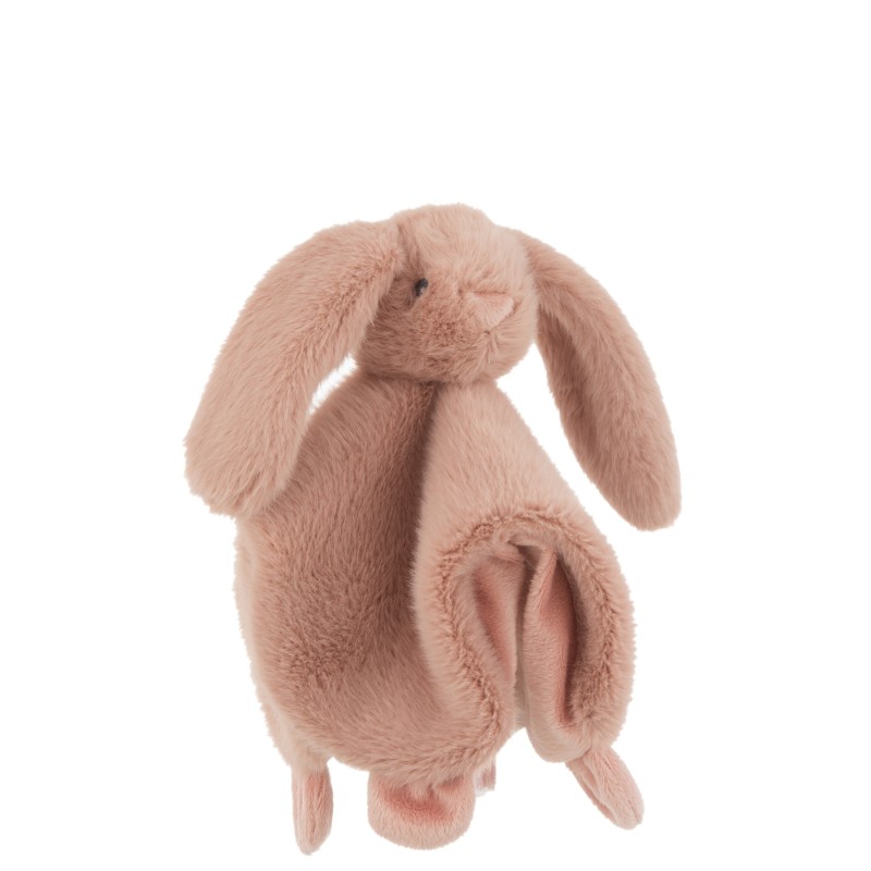 Doudou lapin rose 30cm