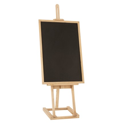 Chevalet en bois avec tableau ardoise 151x60x68 cm