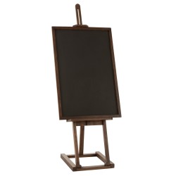 Chevalet bois de manguier marron avec tableau en panneau de particules