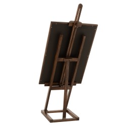 Chevalet bois de manguier marron avec tableau en panneau de particules