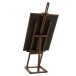 Chevalet bois de manguier marron avec tableau en panneau de particules