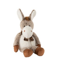Ane en Peluche Marron 31x54x40cm