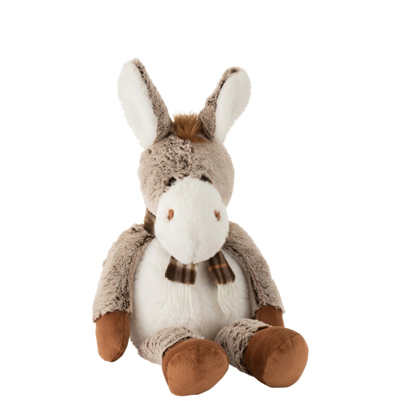 Ane en Peluche Marron 31x54x40cm