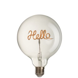Ampoule LED avec écriture Hello L12*l12*H17cm