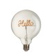 Ampoule LED avec écriture Hello L12*l12*H17cm