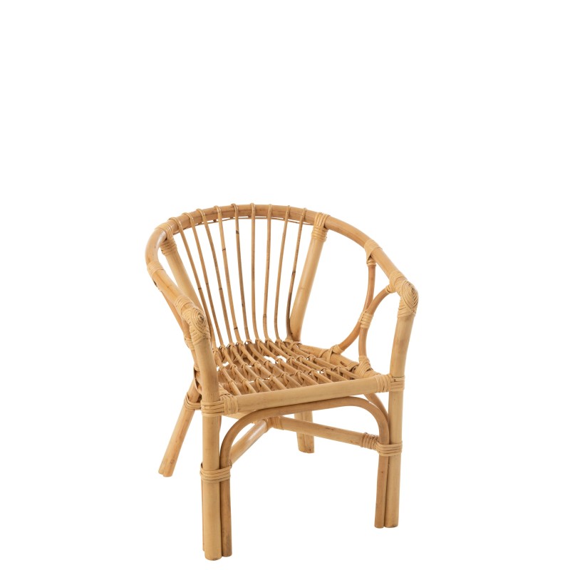 Silla infantil de madera natural 41x44x52 cm