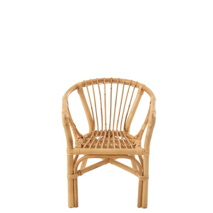 Silla infantil de madera natural 41x44x52 cm