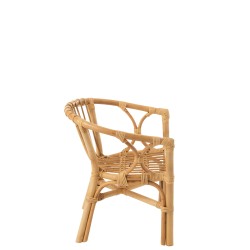 Silla infantil de madera natural 41x44x52 cm