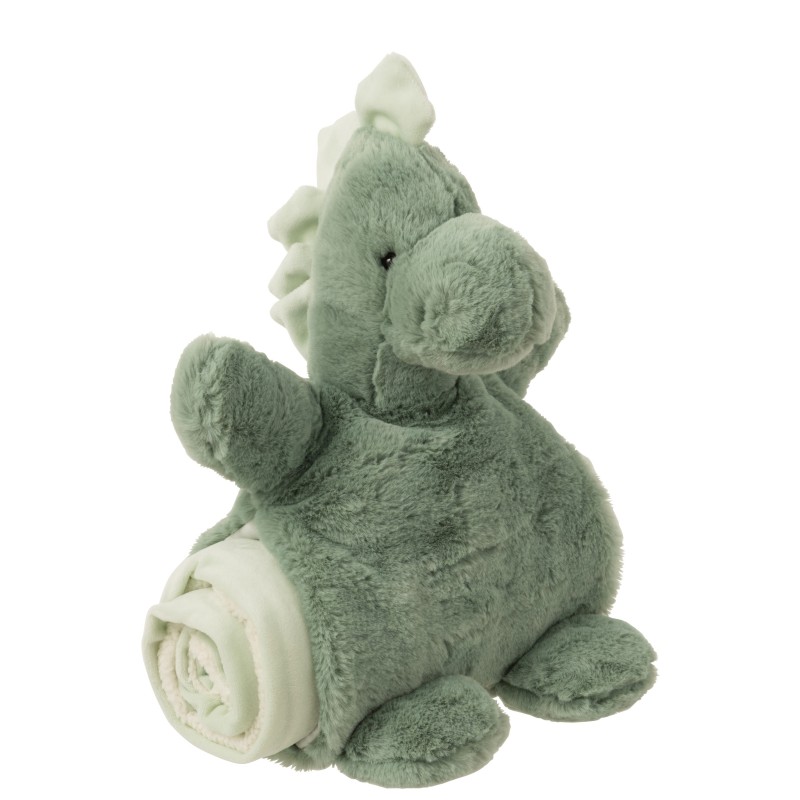 Dinosaure en peluche vert menthe 26x12x32 cm