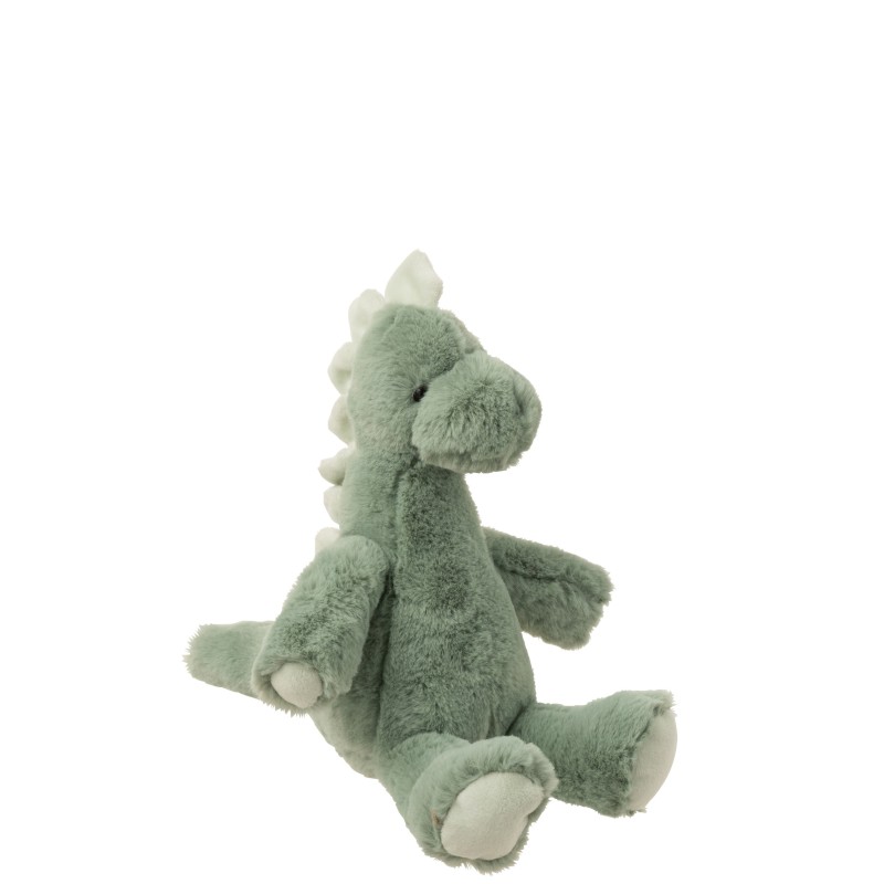 Dinosaure en peluche vert menthe 26x20x35 cm