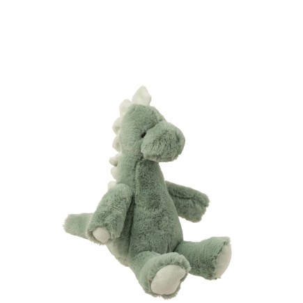 Dinosaure en peluche vert menthe 26x20x35 cm