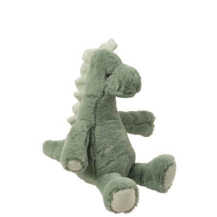 Dinosaure en peluche vert menthe 26x25x31 cm