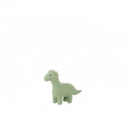Dinosaure en textile vert menthe 41x42x15 cm