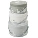Set de 3 boite cygne en papier gris 32x32x18 cm