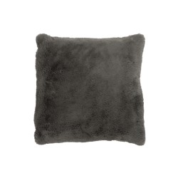 Coussin carré en polyester gris foncé 45x45cm