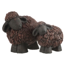 Carnero poly marrón/negro l Alt. 49 cm
