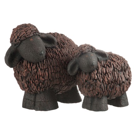 Carnero poly marrón/negro l Alt. 49 cm