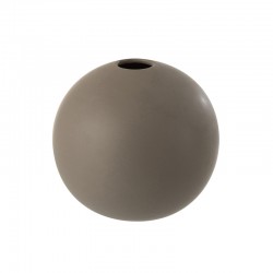 Vase boule en  gris 18x18x17 cm