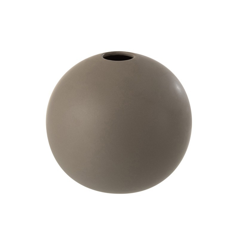 Vaso esférico cinzento 18x18x17 cm Vaso esférico cinzento 18x18x17 cm