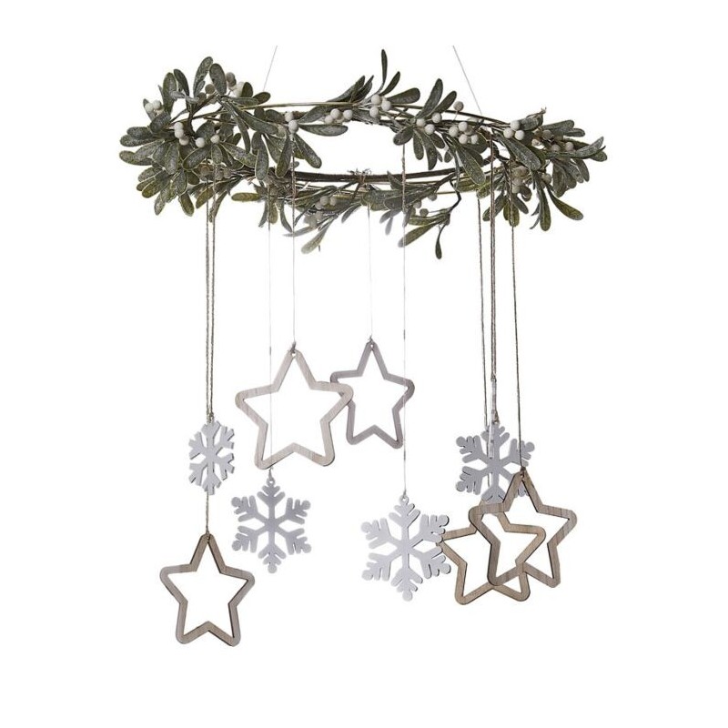 Couronne de Noël suspendue