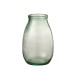Vaso de vidro transparente em vidro transparente 18x18x27 cm