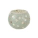 Porta-velas em vidro verde menta 15,5 x 15,5 x 12 cm Porta-velas em vidro verde menta 15,5 x 15,5 x 12 cm