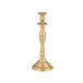 Candelabro em alumínio dourado 13x13x33 cm Candelabro em alumínio dourado 13x13x33 cm