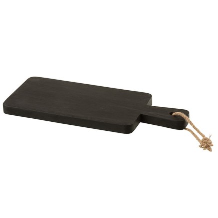 Planche à découper avec manche en bois noir L61cm