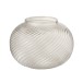 Vase boule en verre transparent 15x20 cm Vase boule en verre transparent 15x20 cm
