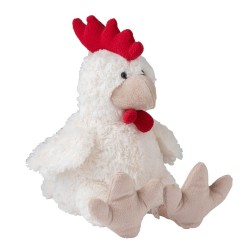 GALLINA PELUCHE BEIS/ROJO LARGE