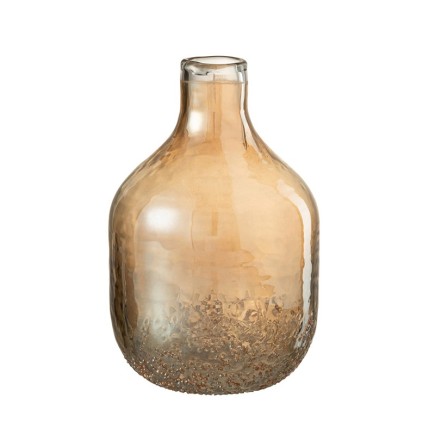 vase ambre verre or s